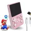 Przenośna konsola do gier różowa pastelowa