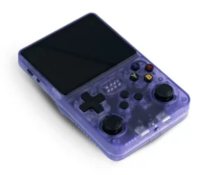 Retro konsola do gier fioletowy transparentny
