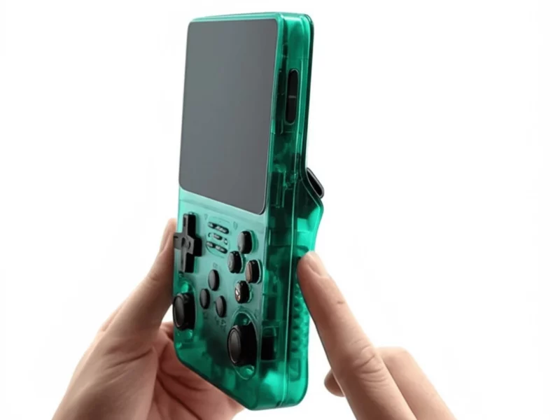 Konsola do gier Game Boy zielona transparentna Retro Pocket