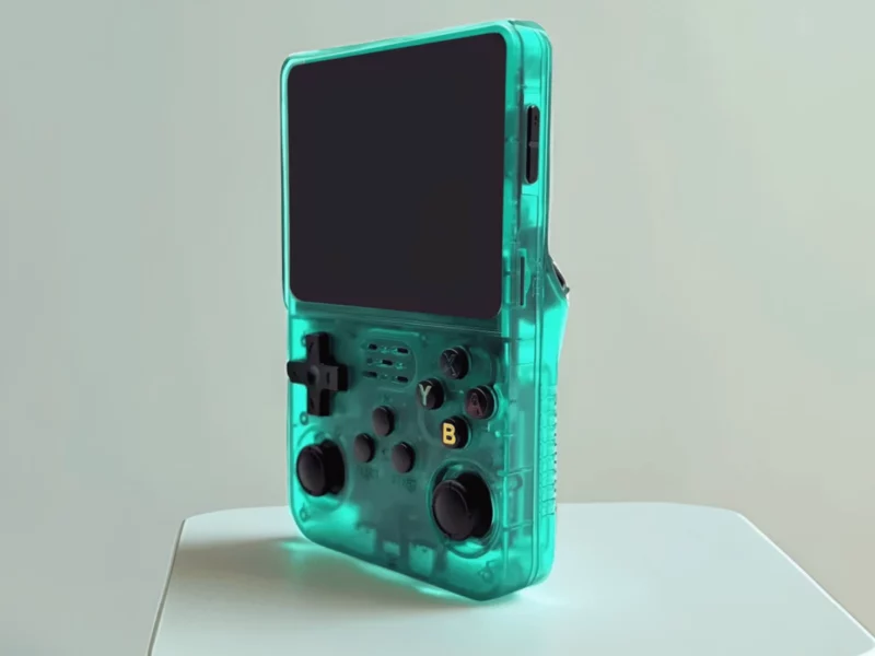 Konsola do gier Game Boy zielona transparentna Retro Pocket