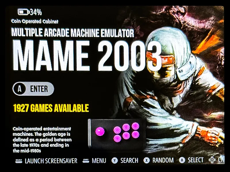 MULTIPLE ARCADE MACHINE EMULATOR	MAME 2003