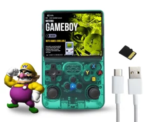 Konsola do gier Game Boy zielona transparentna Retro Pocket